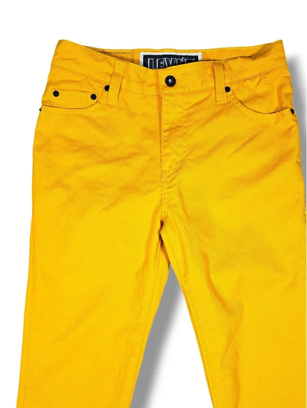 Levi's 510 Mustard Yellow Denim Skinny Jeans Y2K 2000s Punk Emo Skate Alt 30x32